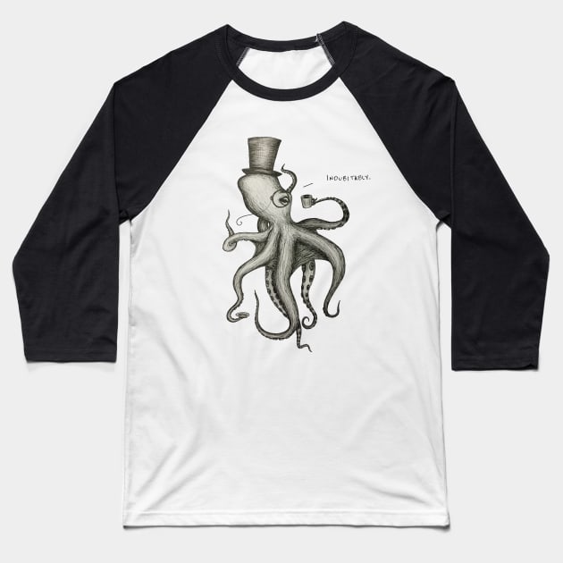 Indubitably Baseball T-Shirt by CaffeineandChaos